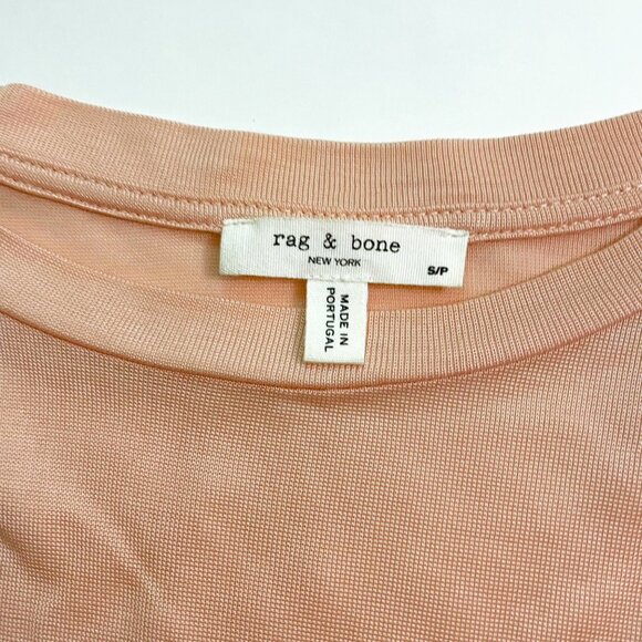 Rag & Bone Penny Crewneck Short-Sleeve Jersey Tee, Size Small - Picture 4 of 6